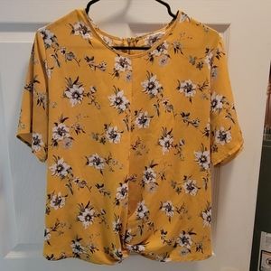 Yellow Floral Top